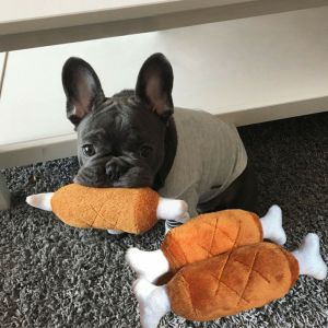 Shopstyle pet-style 1x Pet Dog Puppy Toys Chicken Legs Design Small Dogs Chew Squeak Plush Sound Toy